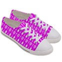 Purple Spatula Spoon Pattern Women s Low Top Canvas Sneakers View3