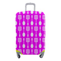 Purple Spatula Spoon Pattern Luggage Cover (small) by GardenOfOphir