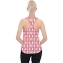 Coral And White Kitchen Utensils Pattern Piece Up Tank Top View2