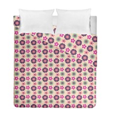 Cute Floral Pattern Duvet Cover Double Side (full/ Double Size) by GardenOfOphir