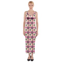 Cute Floral Pattern Fitted Maxi Dress by GardenOfOphir