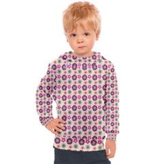 Cute Floral Pattern Kids  Hooded Pullover by GardenOfOphir