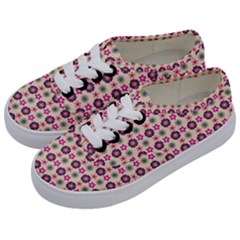 Cute Floral Pattern Kids  Classic Low Top Sneakers by GardenOfOphir