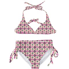 Cute Floral Pattern Kids  Classic Bikini Set by GardenOfOphir