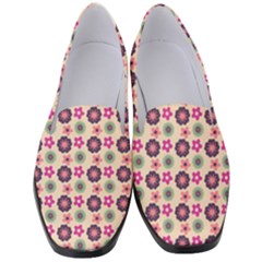 Cute Floral Pattern Women s Classic Loafer Heels by GardenOfOphir