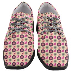 Cute Floral Pattern Women Heeled Oxford Shoes by GardenOfOphir