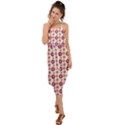 Cute Floral Pattern Waist Tie Cover Up Chiffon Dress View1