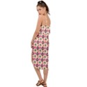 Cute Floral Pattern Waist Tie Cover Up Chiffon Dress View2