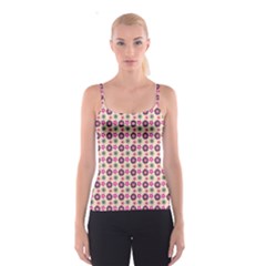 Cute Floral Pattern Spaghetti Strap Top by GardenOfOphir