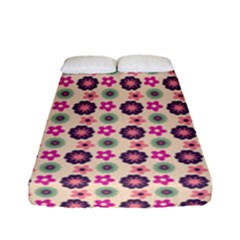 Cute Floral Pattern Fitted Sheet (full/ Double Size) by GardenOfOphir