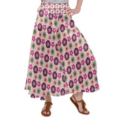 Cute Floral Pattern Women s Satin Palazzo Pants by GardenOfOphir