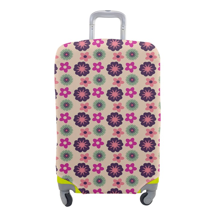 Cute Floral Pattern Luggage Cover (Small)