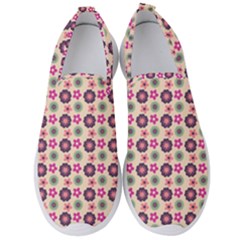 Cute Floral Pattern Men s Slip On Sneakers by GardenOfOphir