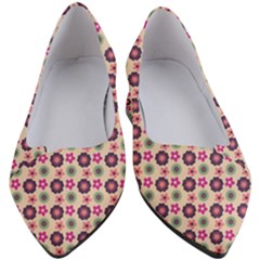 Cute Floral Pattern Women s Block Heels  by GardenOfOphir