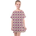 Cute Floral Pattern Kids  One Piece Chiffon Dress View1