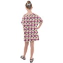 Cute Floral Pattern Kids  One Piece Chiffon Dress View2