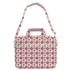 Cute Floral Pattern Macbook Pro 16  Shoulder Laptop Bag by GardenOfOphir