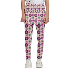 Cute Floral Pattern Kids  Skirted Pants by GardenOfOphir