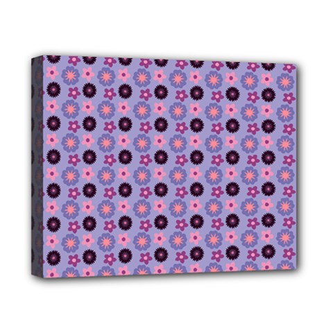 Cute Floral Pattern Canvas 10  X 8  (stretched) by GardenOfOphir