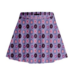 Cute Floral Pattern Mini Flare Skirt by GardenOfOphir