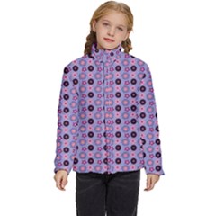 Cute Floral Pattern Kids  Puffer Bubble Jacket Coat by GardenOfOphir