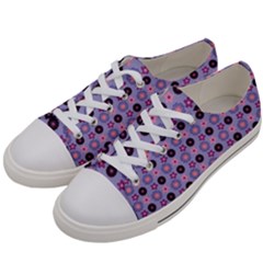 Cute Floral Pattern Men s Low Top Canvas Sneakers by GardenOfOphir