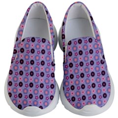 Cute Floral Pattern Kids Lightweight Slip Ons