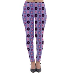 Cute Floral Pattern Lightweight Velour Leggings by GardenOfOphir