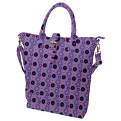 Cute Floral Pattern Buckle Top Tote Bag by GardenOfOphir