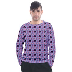 Cute Floral Pattern Men s Long Sleeve Raglan Tee