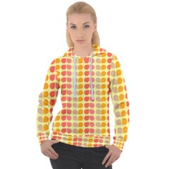 Colorful Leaf Pattern Women s Overhead Hoodie by GardenOfOphir