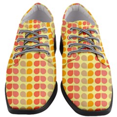 Colorful Leaf Pattern Women Heeled Oxford Shoes by GardenOfOphir