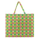 Cute Floral Pattern Zipper Large Tote Bag View1