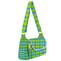 Blue Lime Leaf Pattern Multipack Bag by GardenOfOphir