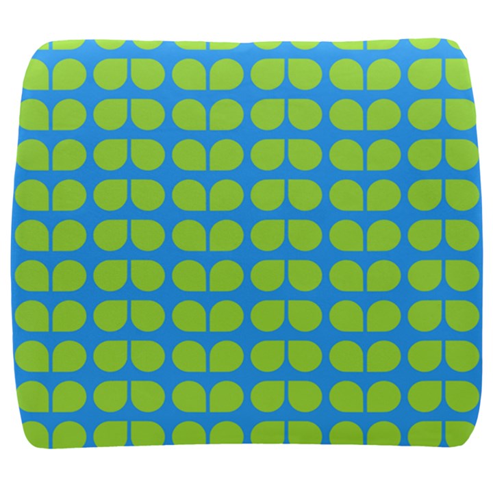 Blue Lime Leaf Pattern Back Support Cushion