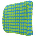 Blue Lime Leaf Pattern Back Support Cushion View3