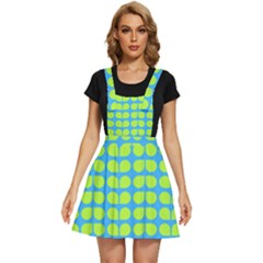 Blue Lime Leaf Pattern Apron Dress by GardenOfOphir