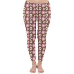 Cute Floral Pattern Classic Winter Leggings by GardenOfOphir