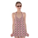 Cute Floral Pattern Halter Dress Swimsuit  View1