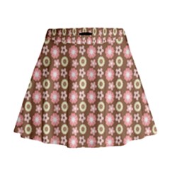 Cute Floral Pattern Mini Flare Skirt by GardenOfOphir