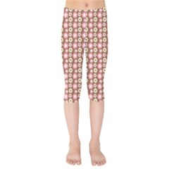 Cute Floral Pattern Kids  Capri Leggings  by GardenOfOphir