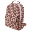 Cute Floral Pattern Flap Pocket Backpack (Small) View1