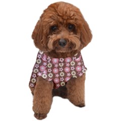 Cute Floral Pattern Dog T-shirt by GardenOfOphir