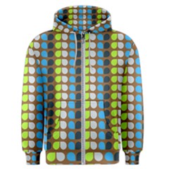 Colorful Leaf Pattern Men s Zipper Hoodie by GardenOfOphir