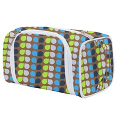 Colorful Leaf Pattern Toiletries Pouch by GardenOfOphir