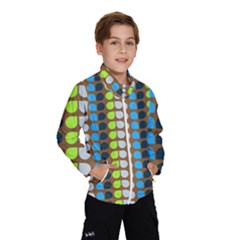 Colorful Leaf Pattern Kids  Windbreaker by GardenOfOphir