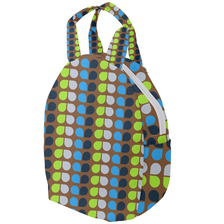 Colorful Leaf Pattern Travel Backpacks