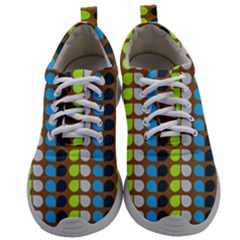 Colorful Leaf Pattern Mens Athletic Shoes by GardenOfOphir