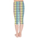 Colorful Leaf Pattern Kids  Capri Leggings  View2