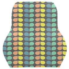 Colorful Leaf Pattern Car Seat Back Cushion  by GardenOfOphir